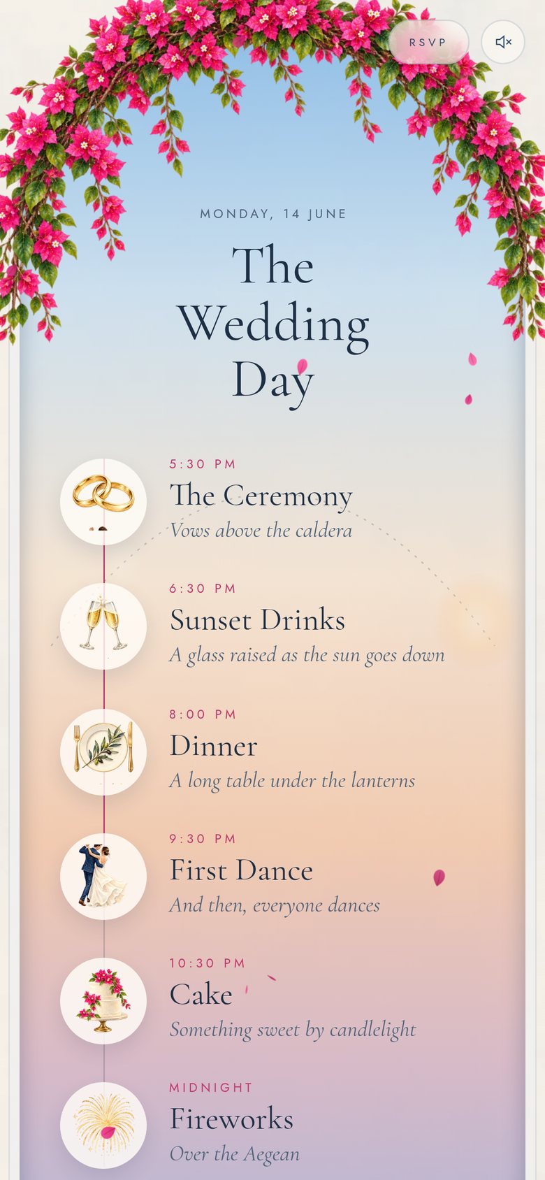 Santorini — The wedding day